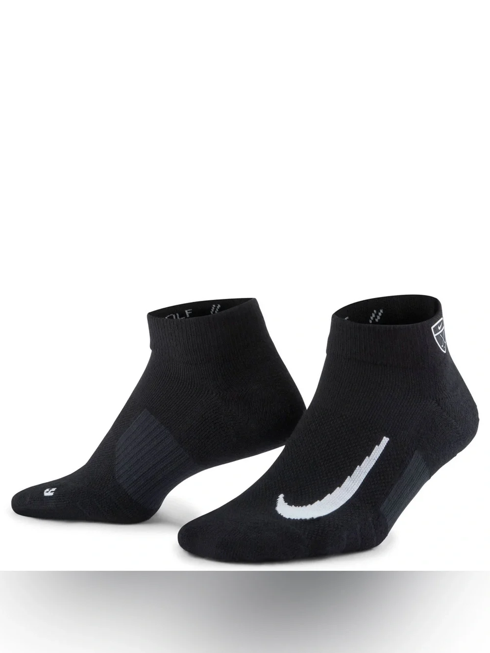 Nike Multiplier Low Golf Quarter Socks (2 Pairs) CV2617-010 black